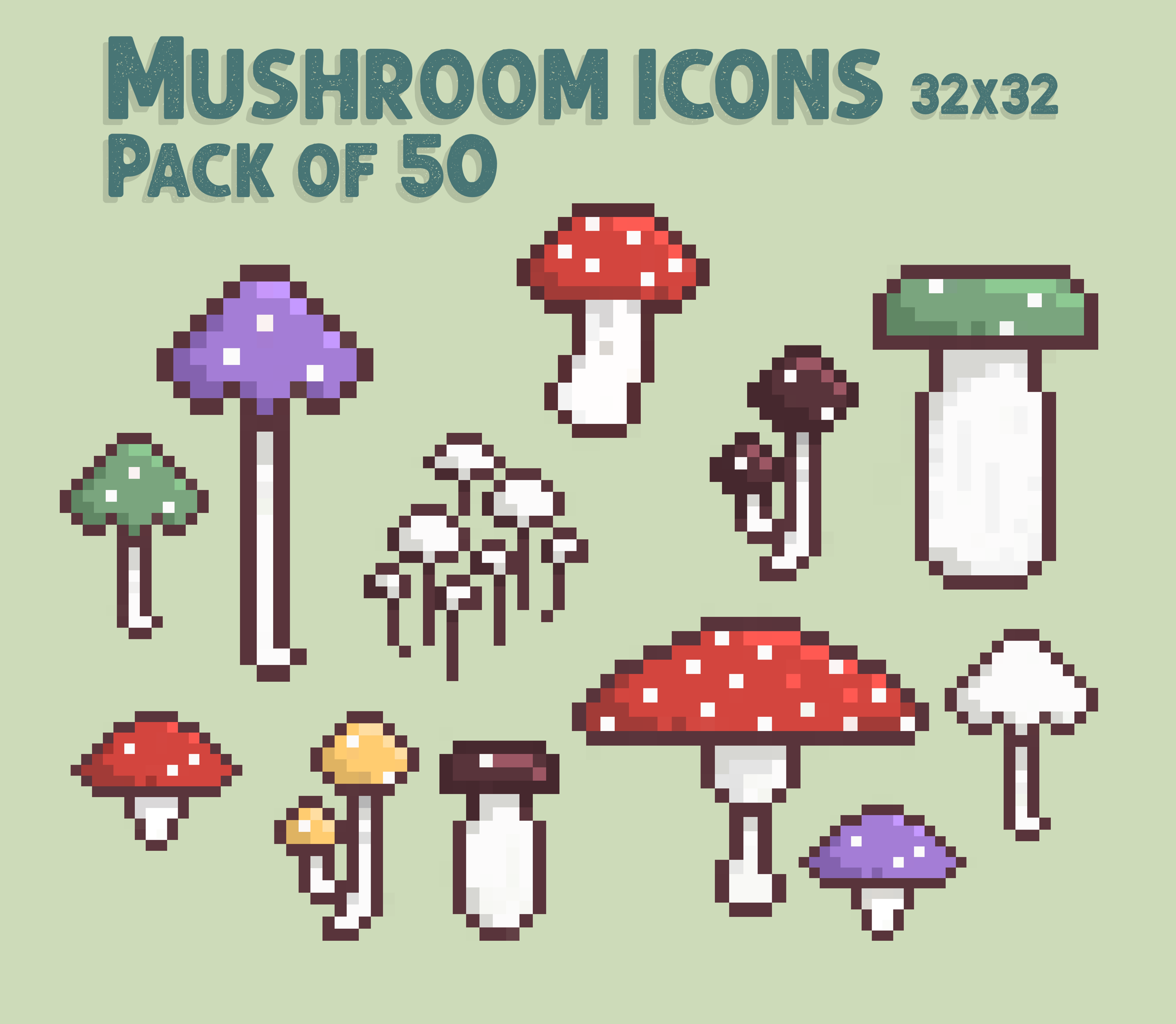 32x32 Mushroom icons