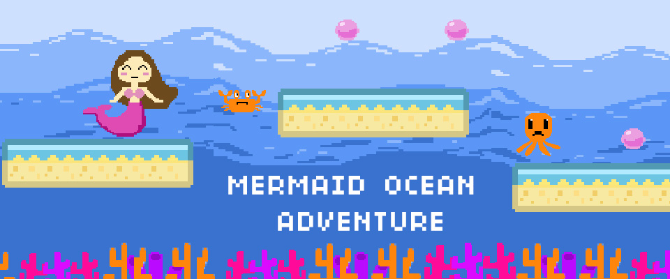 Mermaid Ocean Adventure (Platformer)