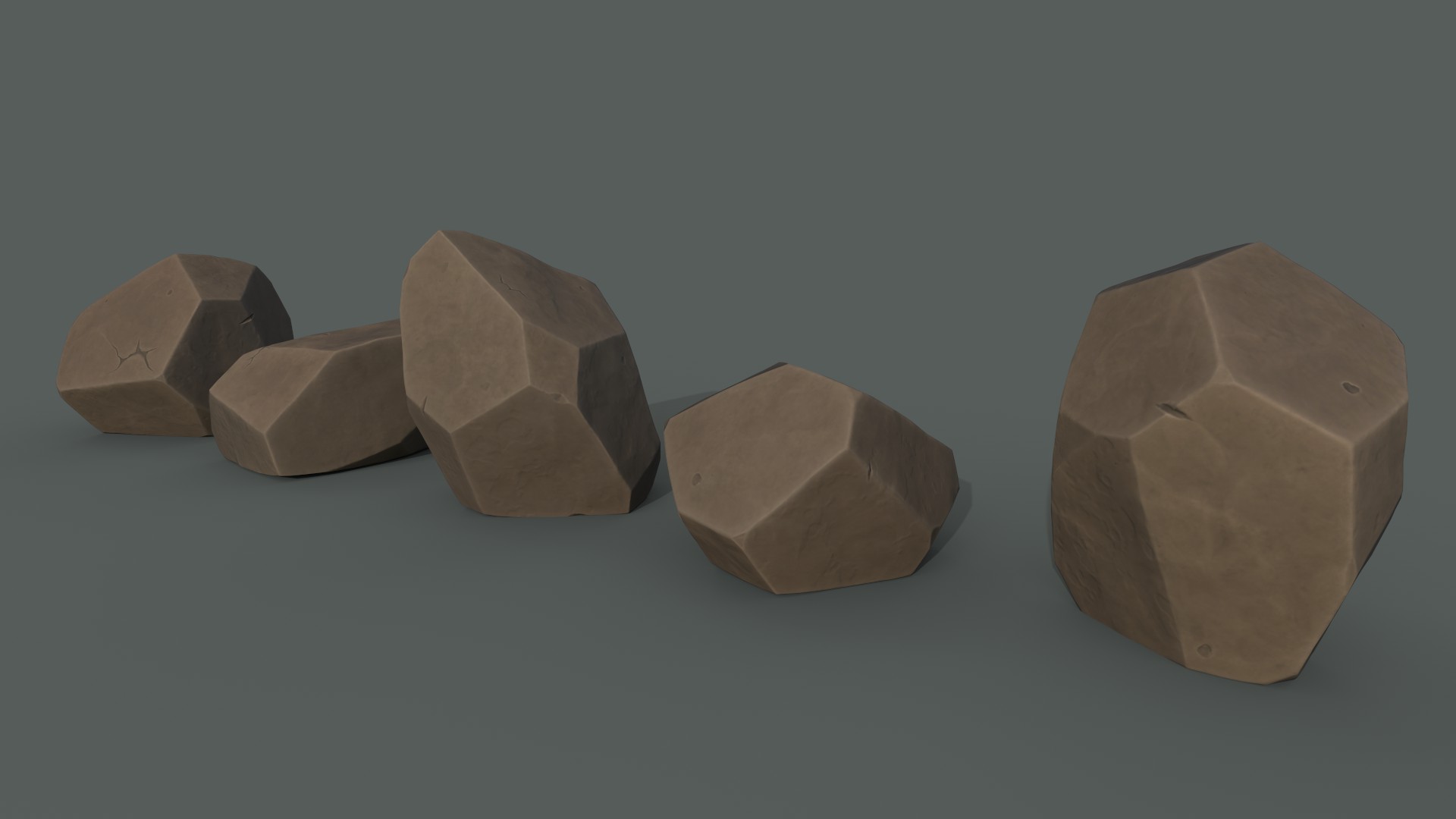 Low Poly Stones