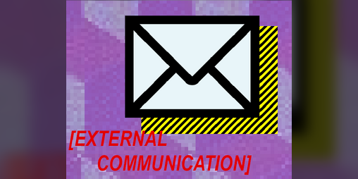 Cover image for [EXTERNAL COMMUNICATION]