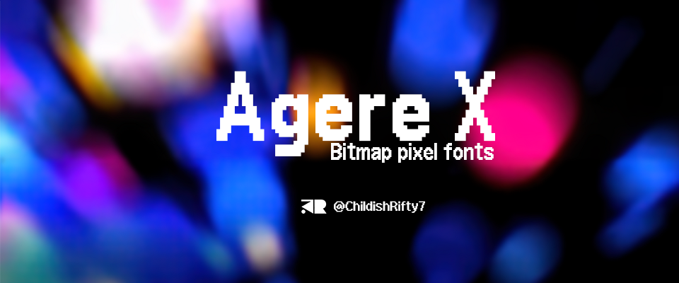 Agere X - Bitmap pixel fonts