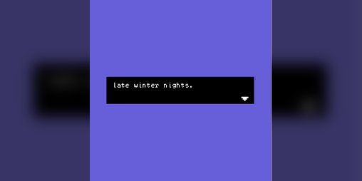 Cover image for late winter nights.