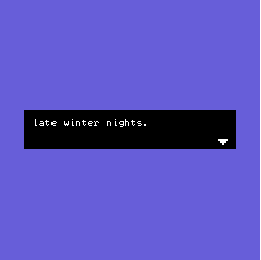 Cover image for late winter nights.