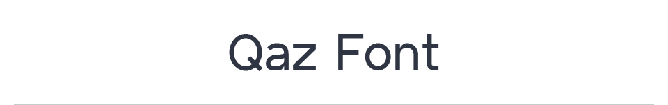 Qaz Font - OFL