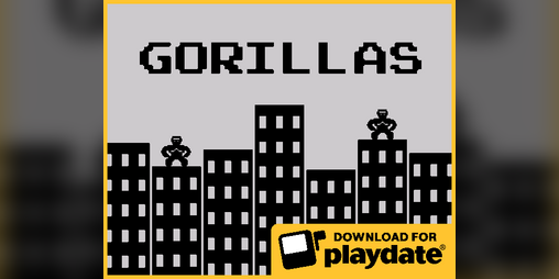 Cover image for Gorillas (Playdate)