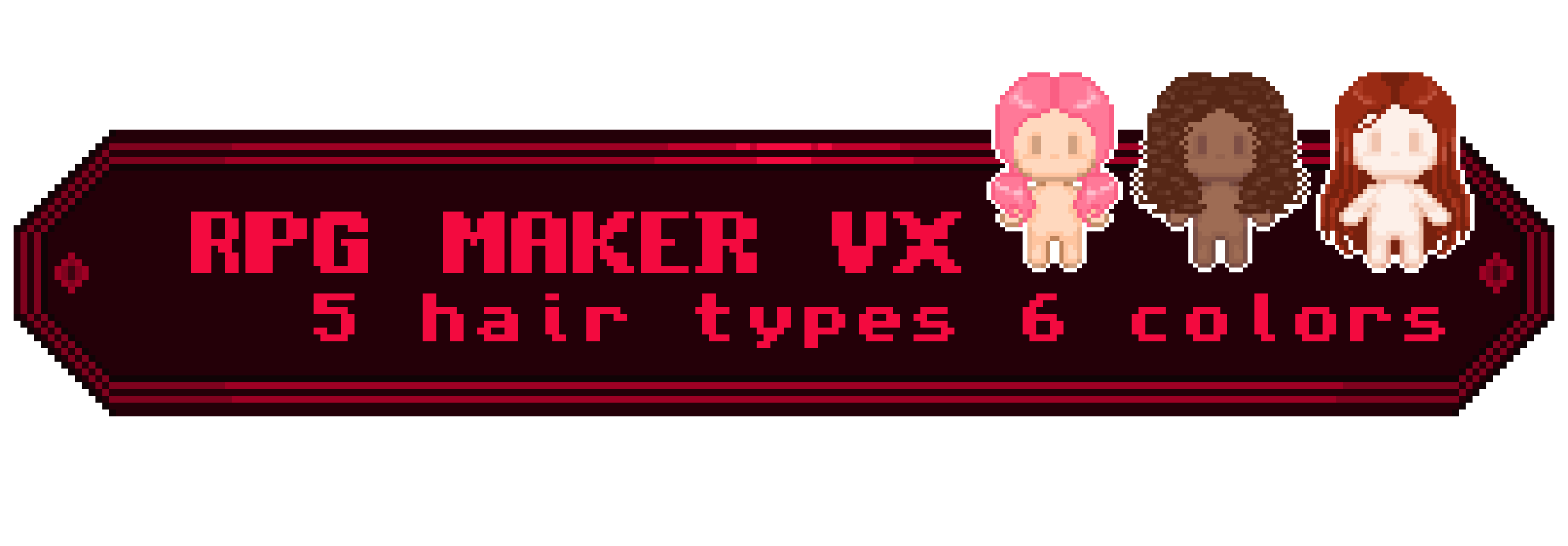 Rpg Maker VX Hairs for Base 1