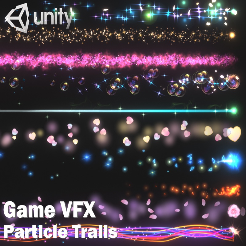 Unity Game VFX - Particle Trails Collection(URP) by Eric Wang_Unity VFX ...