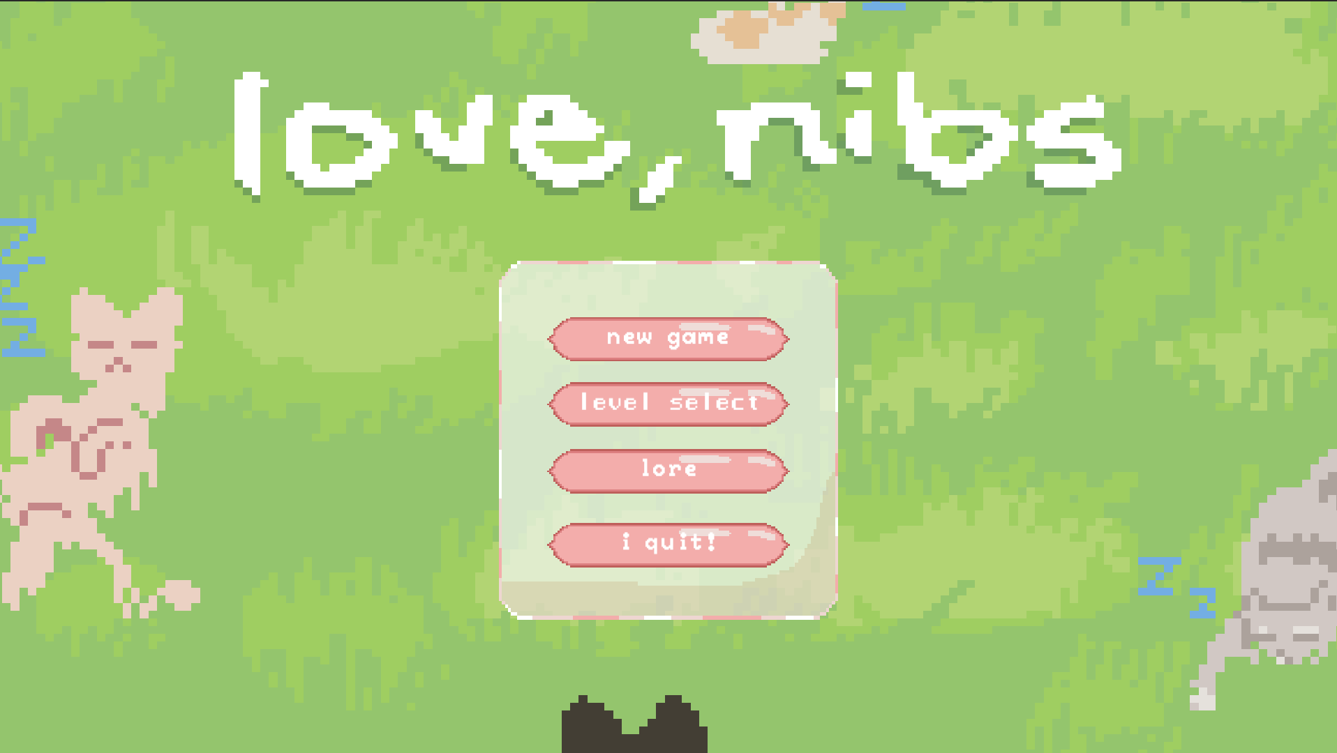 Cover image for love, nibs