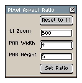 Aseprite - Set Pixel Aspect Ratio