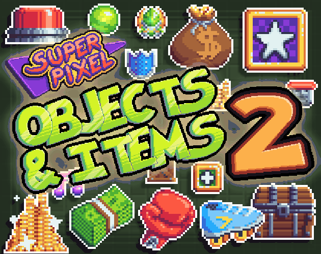 Super Pixel Objects & Items 2 by unTied Games
