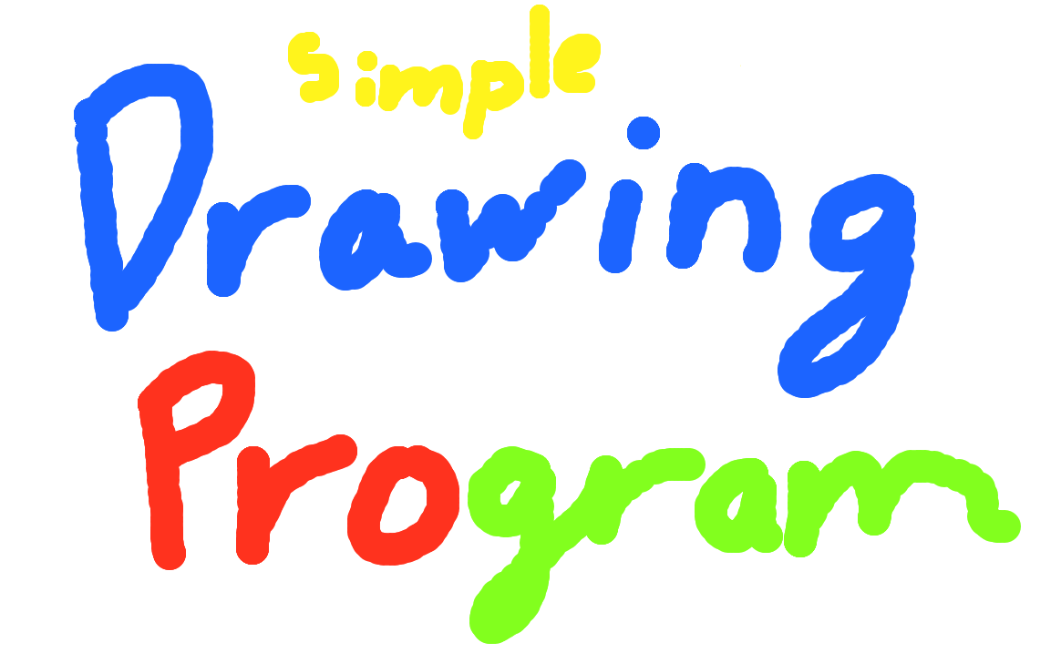 Simple drawing program