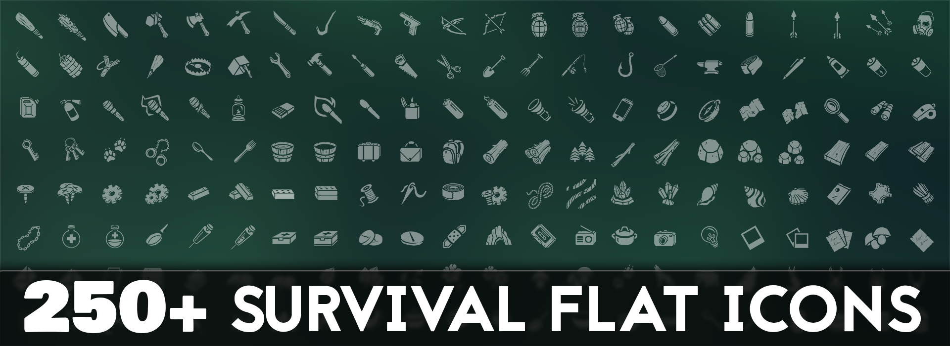 250+ Survival Flat Icons