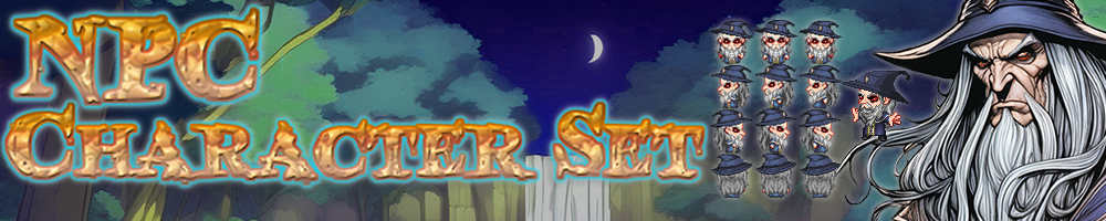 RPG Maker NPC Character Set - Dark Sorcerer