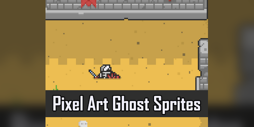 2D Pixel Art Ghost Sprites by Elthen's Pixel Art Shop