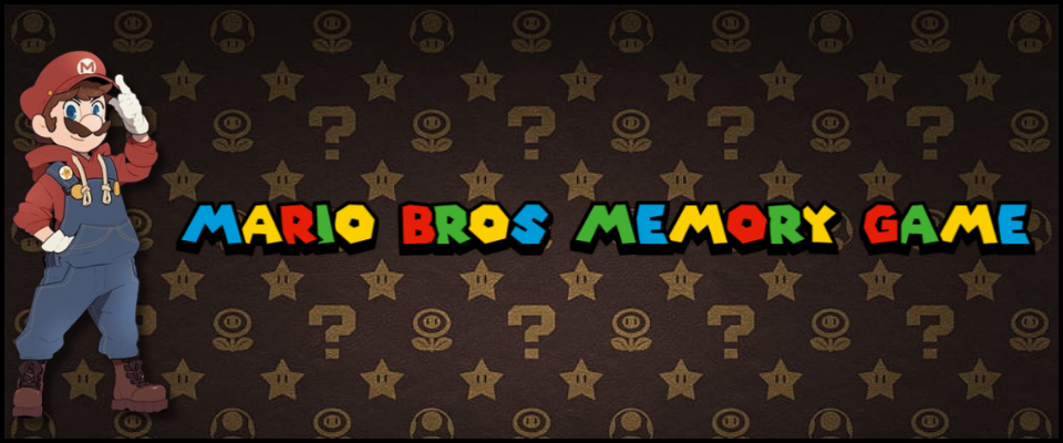 Mario Bros Memory Game