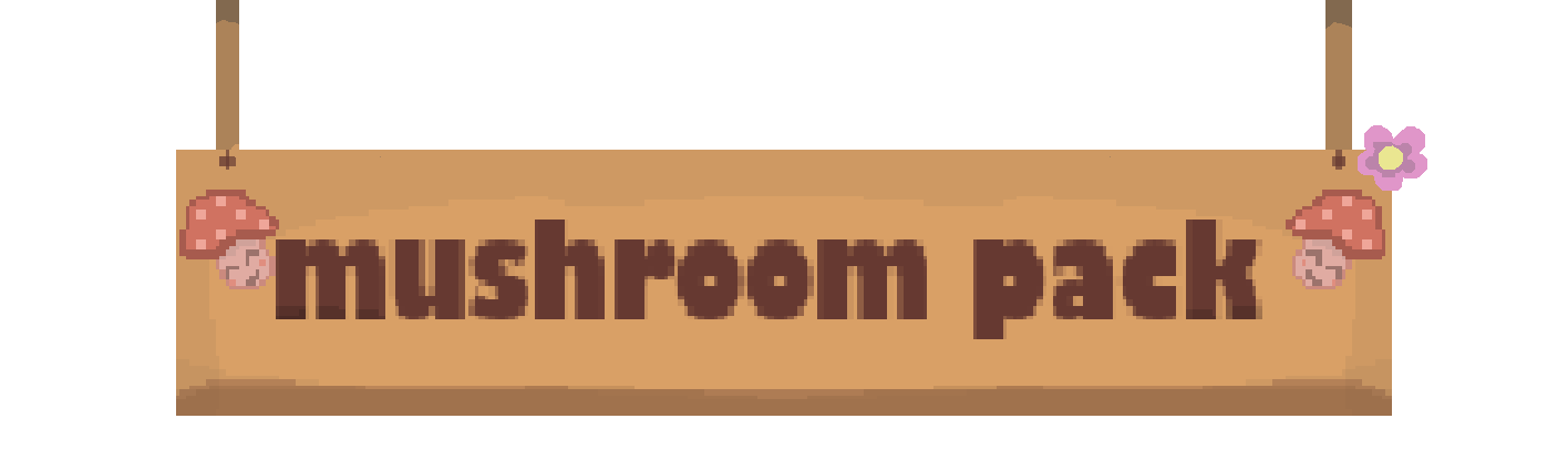 free 16x16 small mushrooms