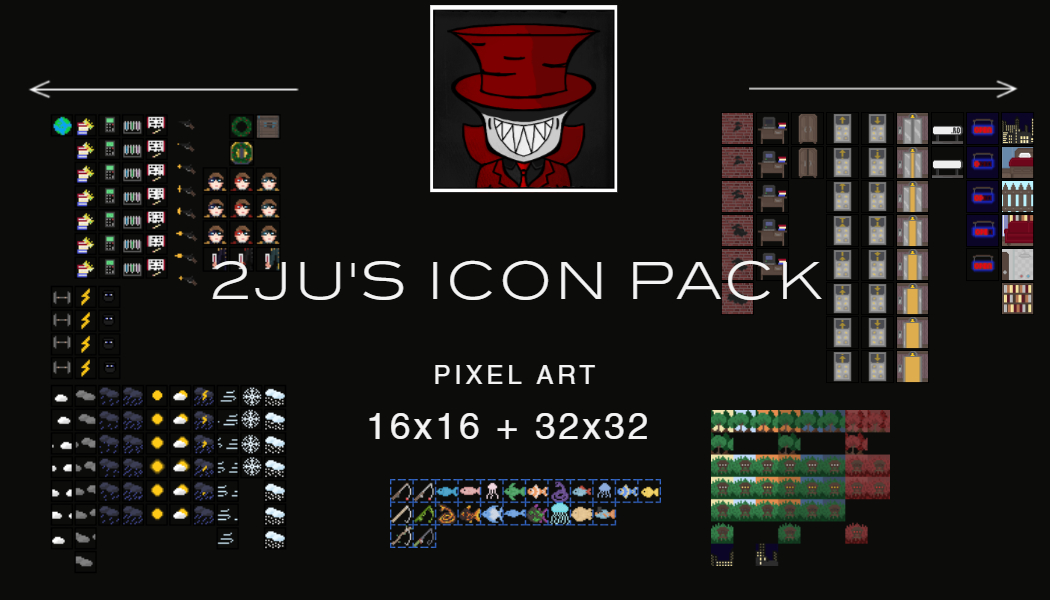 Pixel Art Icon pack Update 1.4!