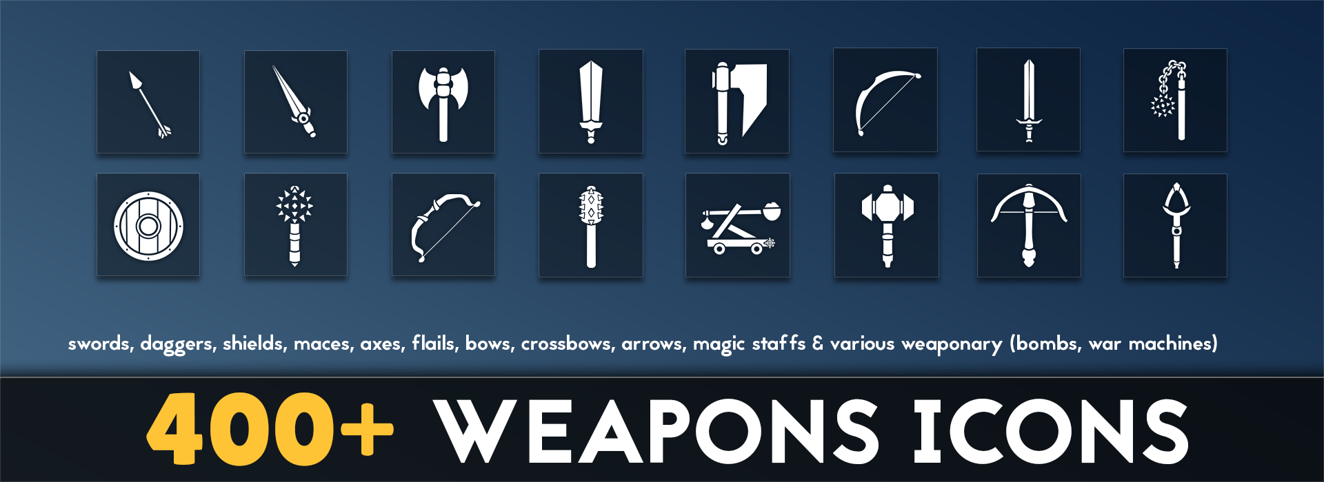 400+ Weapons Flat Icons