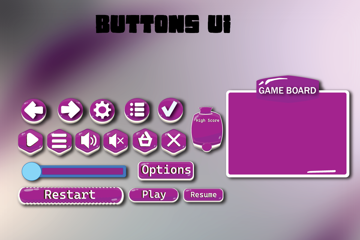 Purple Hex UI Kit