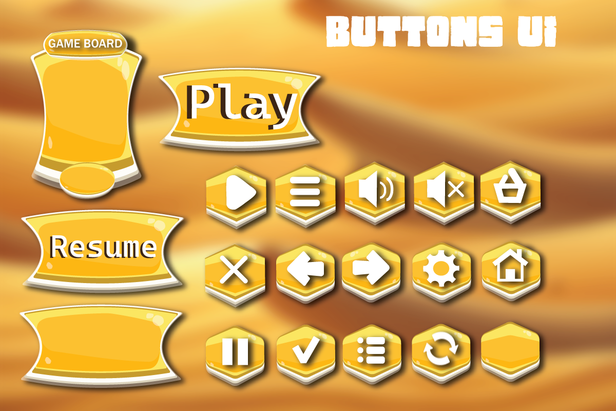 Golden Glow Button Pack