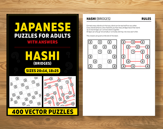 Hashi (Bridges) - 400 Japanese puzzles