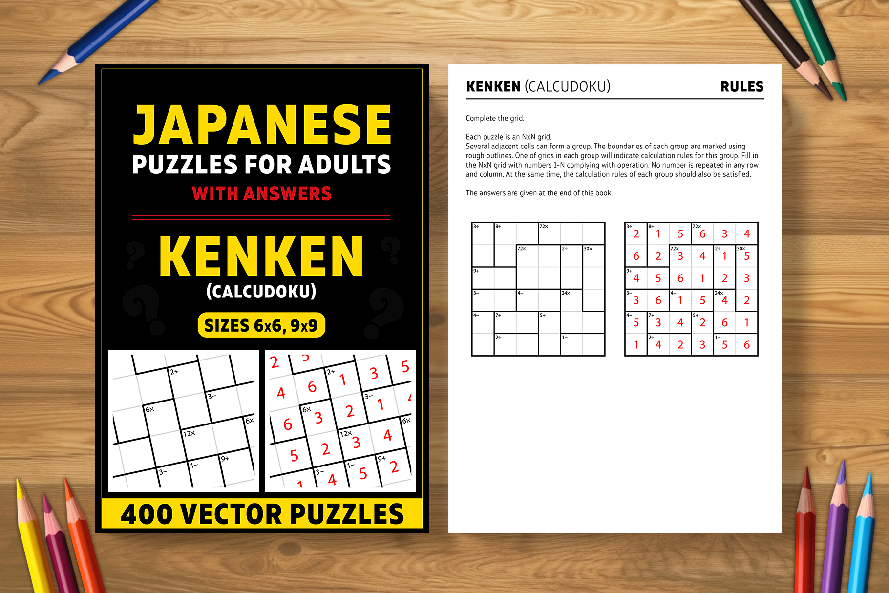 KenKen (Calcudoku) - 400 Japanese puzzles