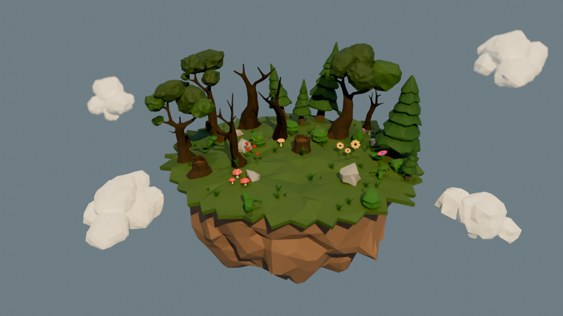 low poly nature pack