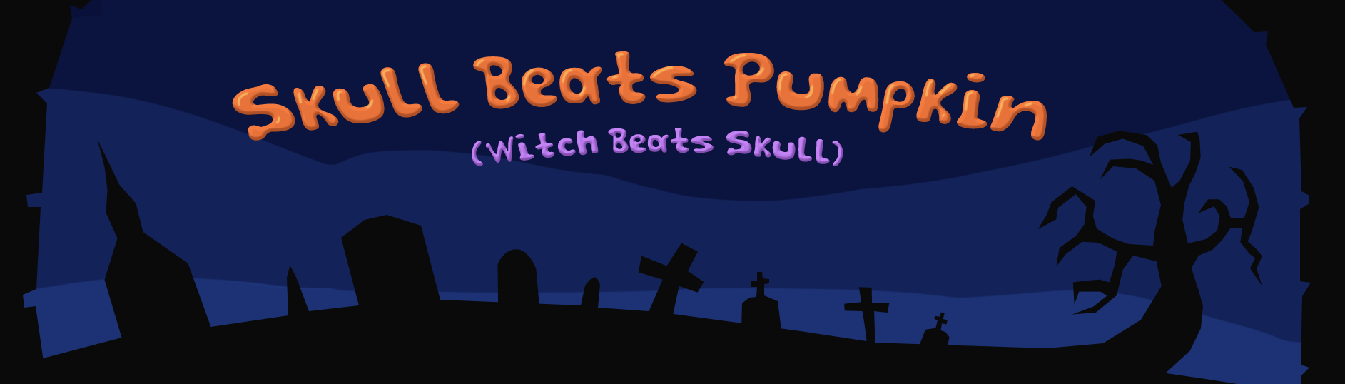 Skull Beats Pumpkin