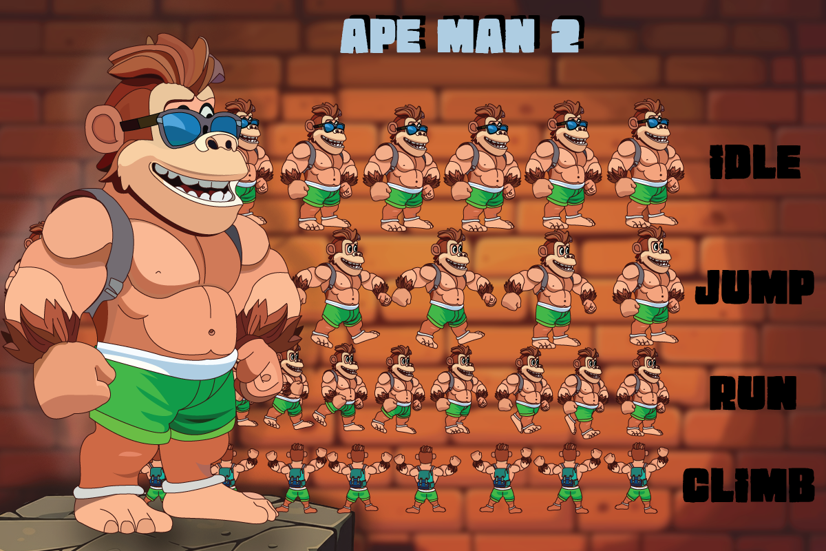 Ape Man 2 Sprite Sheet