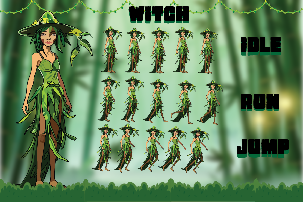 Witch Sprite Sheet