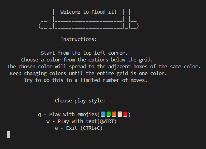 Flood it - terminal