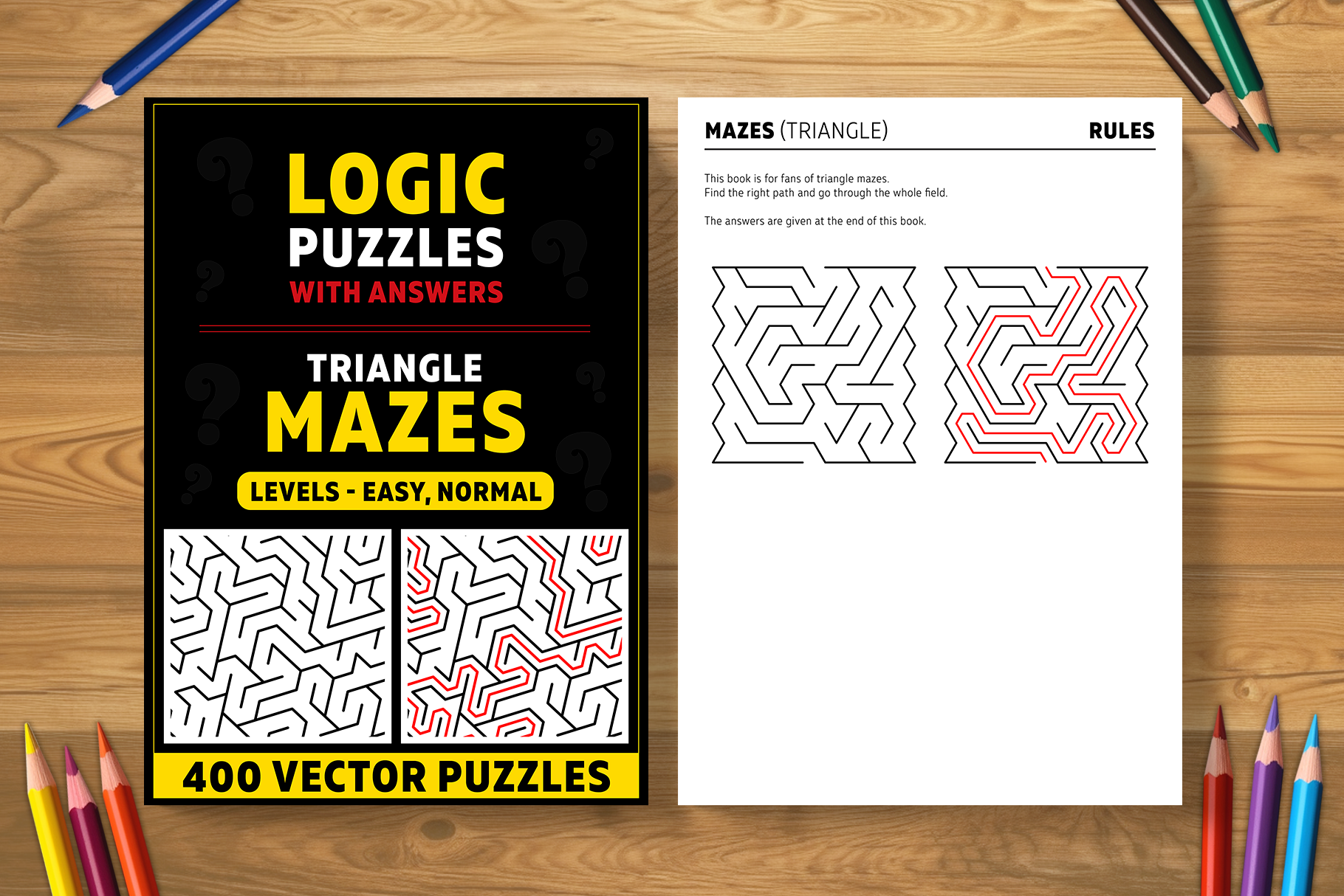 Triangle Mazes - 400 Logic puzzles