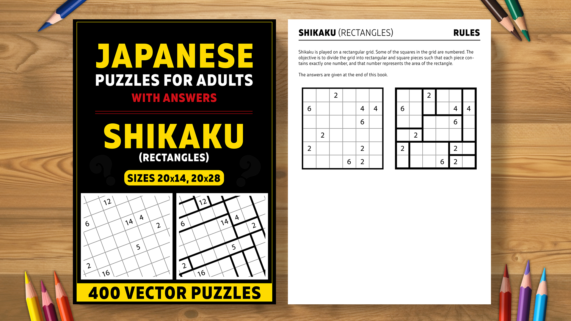 Shikaku (Rectangles) - 400 vector puzzles