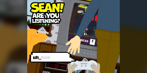 Cover image for Sean! Are You Listening? (Endless Runner + Typing Game)