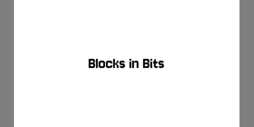 Cover image for Blocks in bits