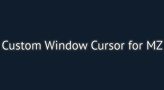 Custom Window Cursor Plugin - RPG Maker MZ