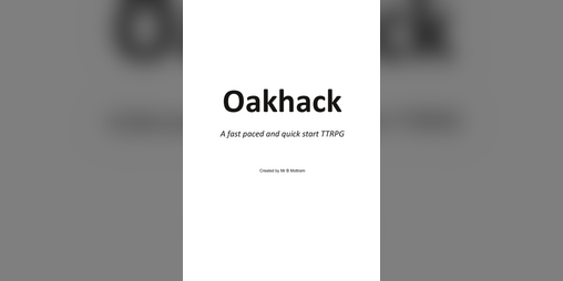 Cover image for Oakhack