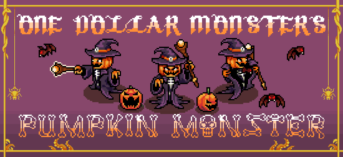 One Dollar Monsters #3: Pumpkin Warlock