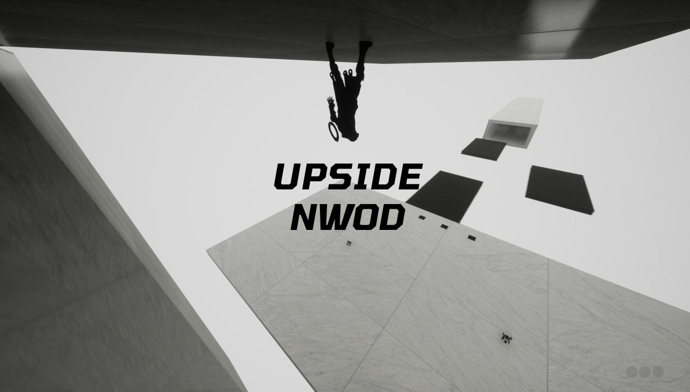 Minimalist artwork titled Upside Down by itaruf, zuko