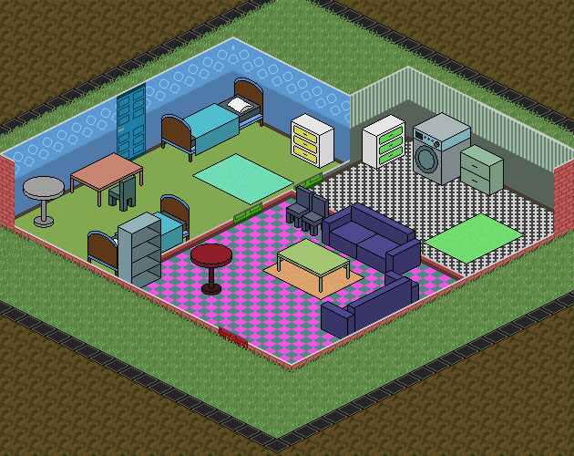 Isometric interior furnitures