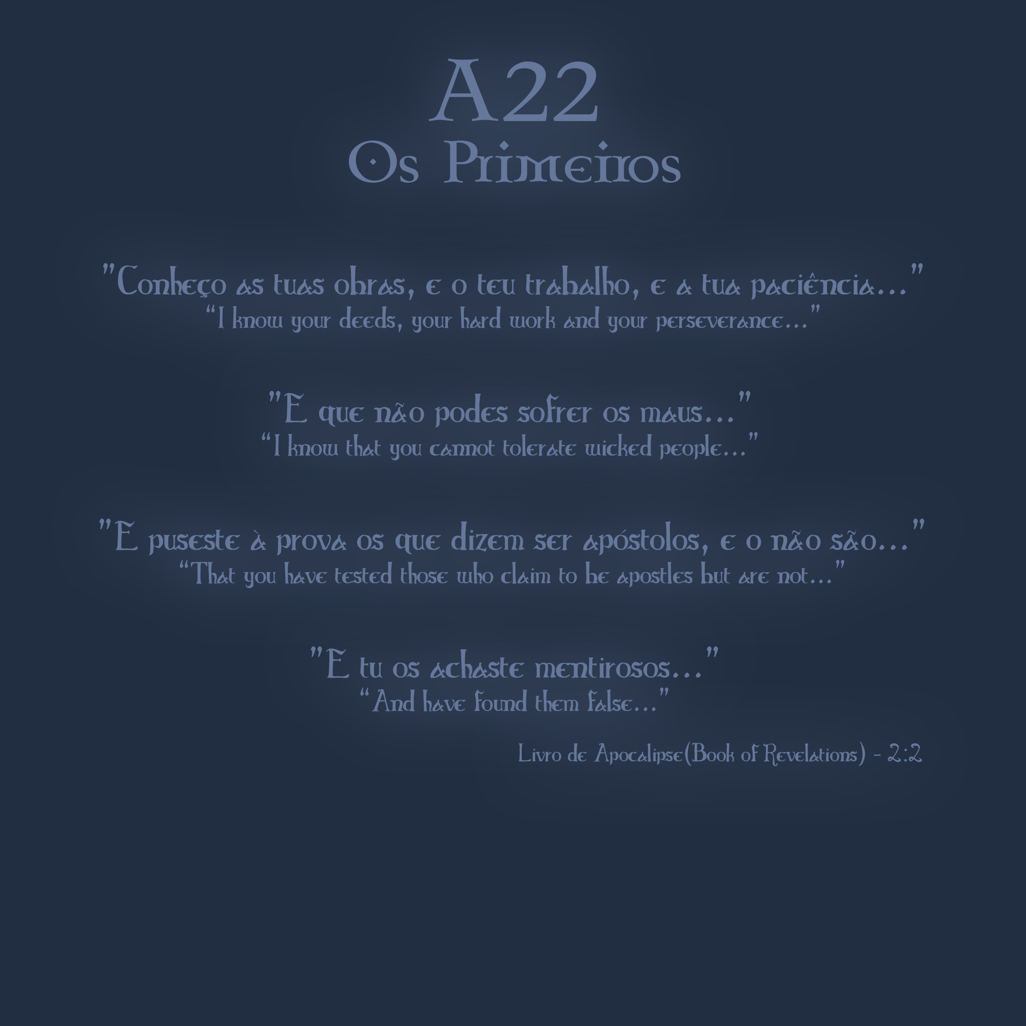 A22 - Os Primeiros