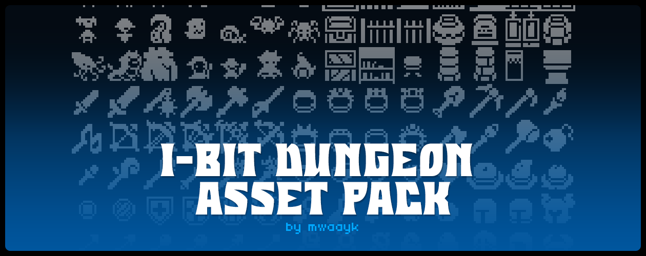 1-bit Dungeon Asset Pack