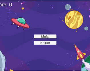 Galactic Escape: Pesawat Penjelajah Menghindari Bahaya Meteor