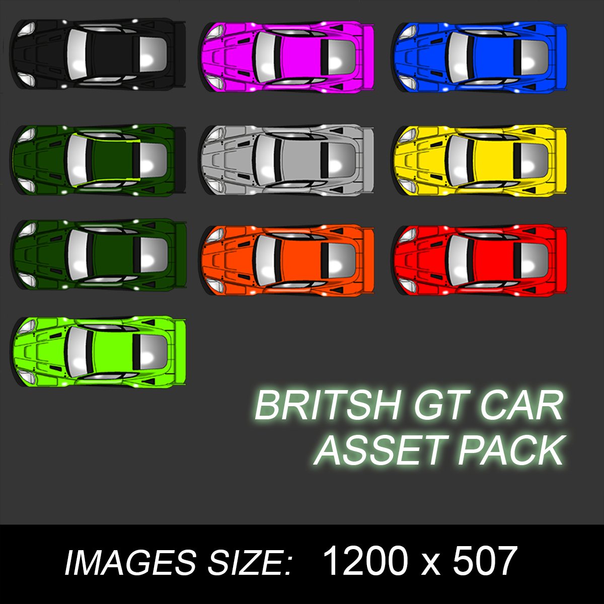 BRITSH GT CAR GAME ASSETS