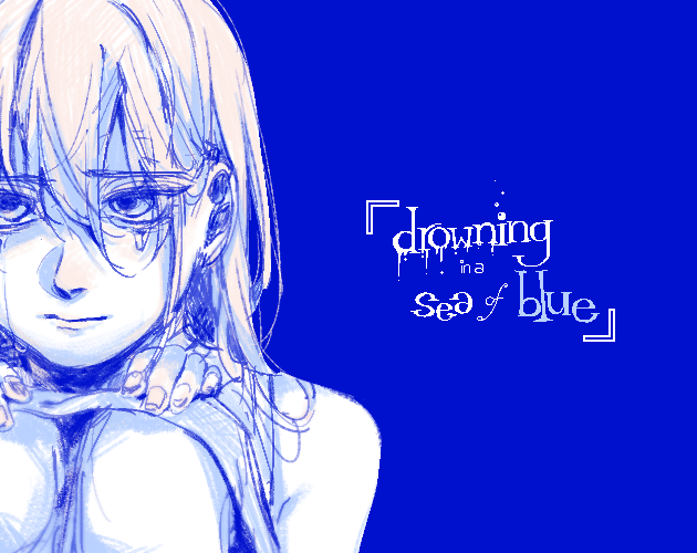 Cover image for 「drowning in a sea of blue」