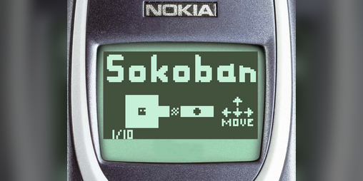Cover image for Sokoban (for the Nokia 3310)