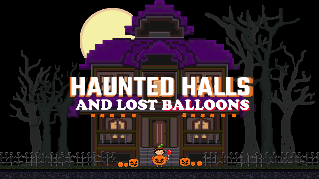 Cover image for Haunted Halls And Lost Balloons