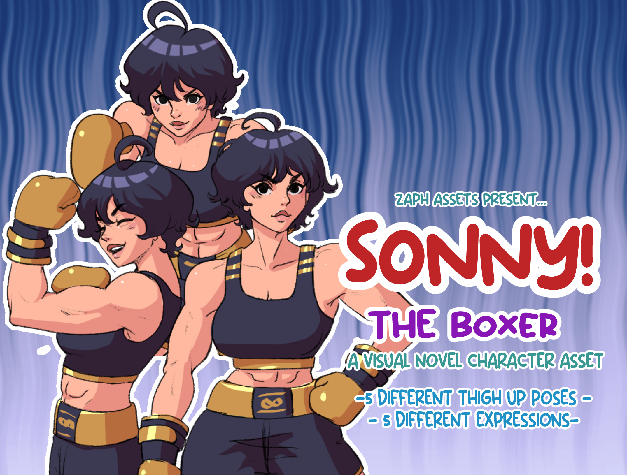 Sonny The Boxer! Thigh up VN Character