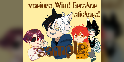 Cover image for Wind Breaker stickers - DIGITAL