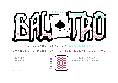 BALATRO WIP for the C64 (aka 8-bit Balatro)